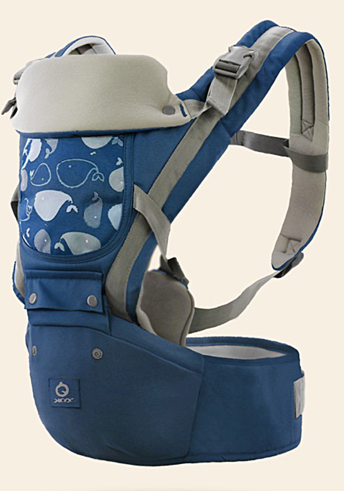 Baby Carrier with Hip Seat Blue Ergonomic Baby Shower Sling Waist Stool